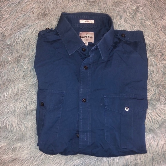 Men’s fitted Express dress shirt - Picture 1 of 5